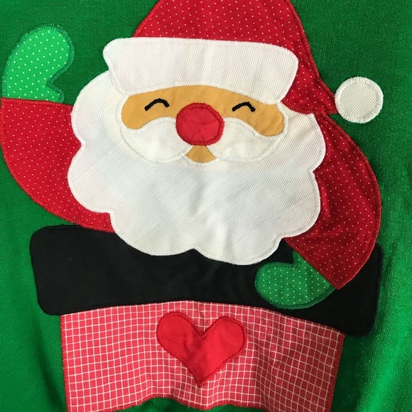Vintage 80s unisex Santa sweatshirt size 5 - Picture 4 of 6